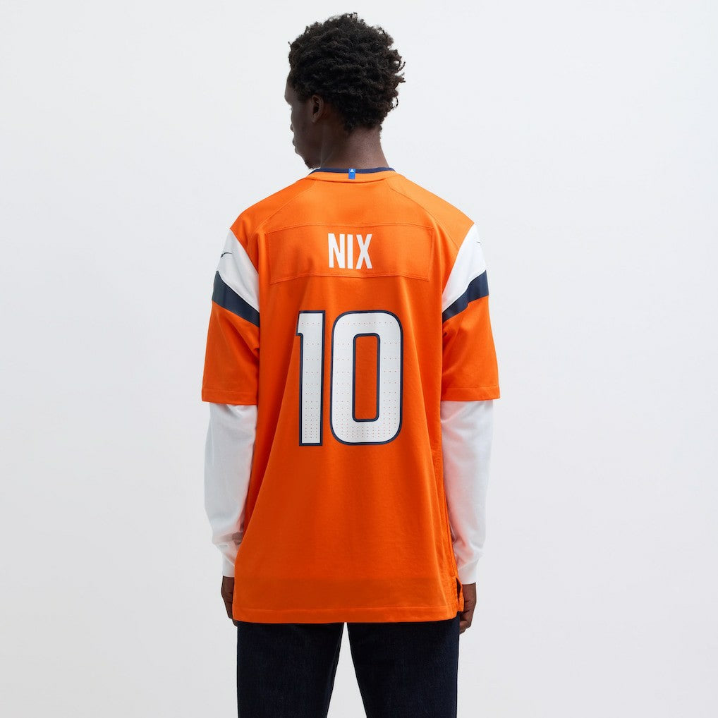 Nike Bo Nix Denver Broncos Player Game Jersey Orange