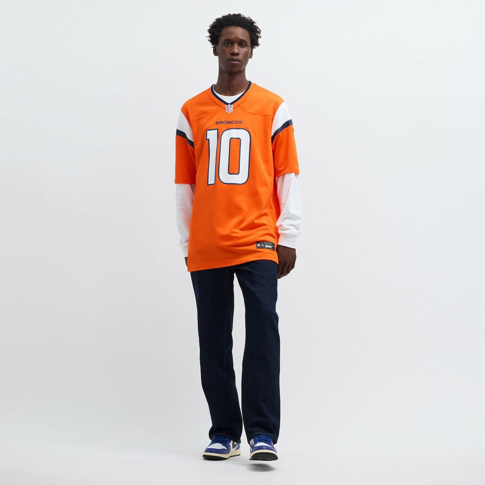 Nike Bo Nix Denver Broncos Player Game Jersey Orange