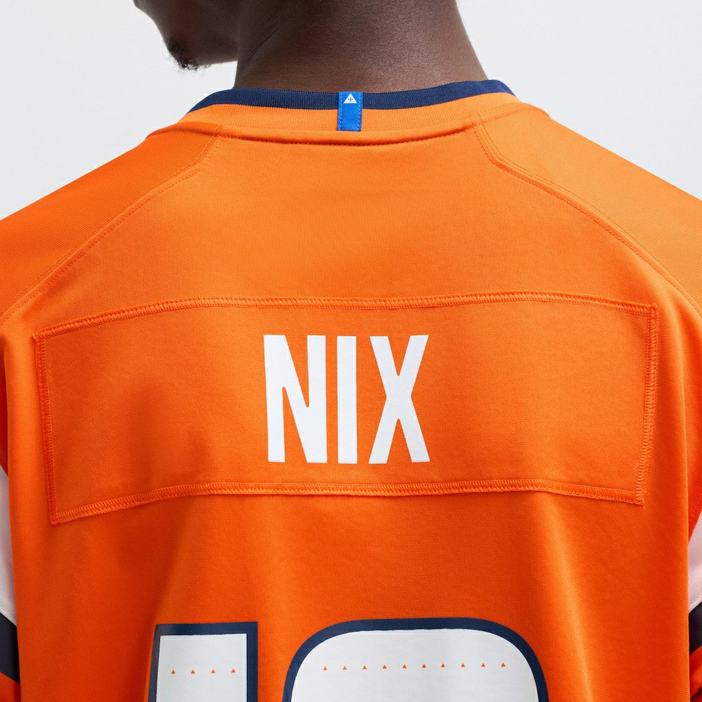 Nike Bo Nix Denver Broncos Player Game Jersey Orange