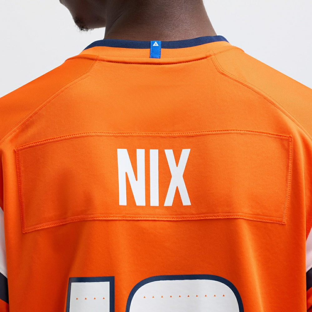 Nike Bo Nix Denver Broncos Player Game Jersey Orange