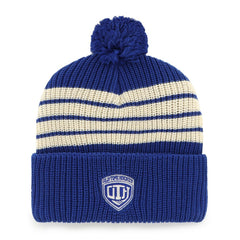 New York Rangers '47 Old Time Hockey Barn Cuffed Knit Hat with Pom - Blue - NHL 201534450