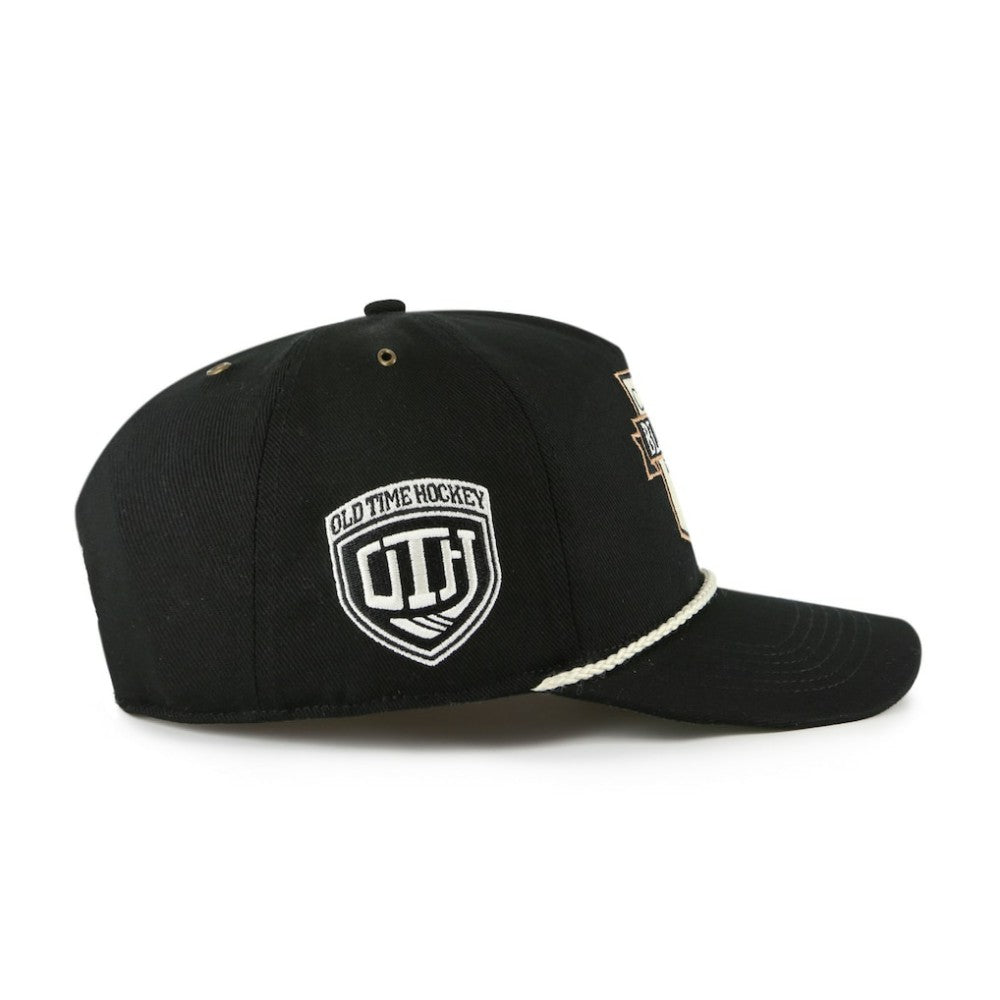 Boston Bruins '47 Old Time Hockey Rafter Sure Shot Hitch Adjustable Hat - Black - NHL 201534456