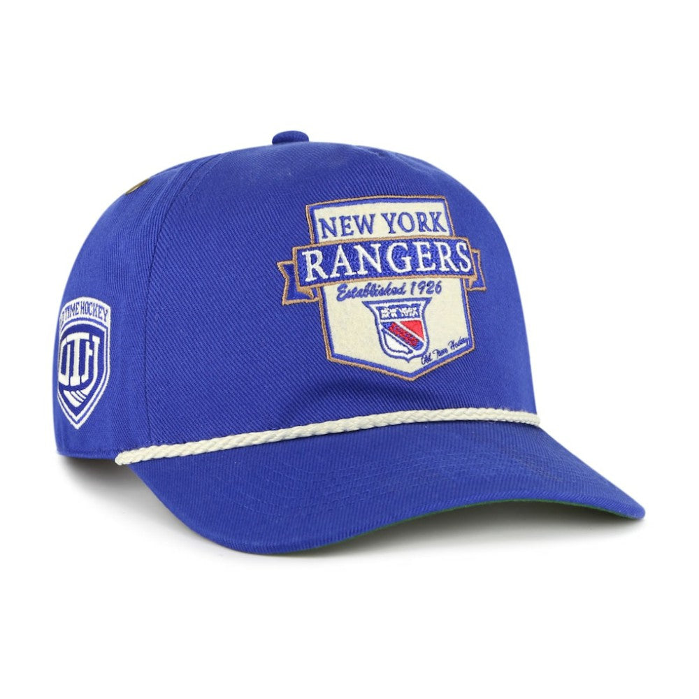 New York Rangers '47 Old Time Hockey Rafter Sure Shot Hitch Adjustable Hat - Blue - NHL 201534459