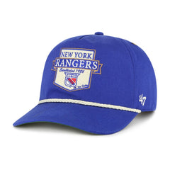 New York Rangers '47 Old Time Hockey Rafter Sure Shot Hitch Adjustable Hat - Blue - NHL 201534459