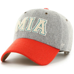 47 brand Miami Dolphins Stoney Clover Lane x '47 Unisex Block Clean Up Adjustable Hat Gray/Orange