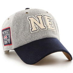47 brand New England Patriots Stoney Clover Lane x '47 Unisex Block Clean Up Adjustable Hat Gray/Navy