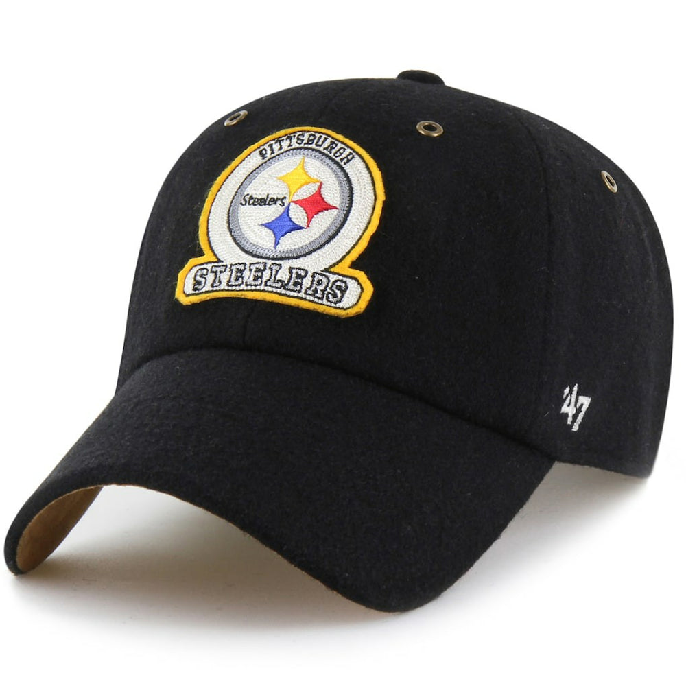 47 brand Pittsburgh Steelers Stoney Clover Lane x '47 Unisex Field Goal Clean Up Adjustable Hat Black