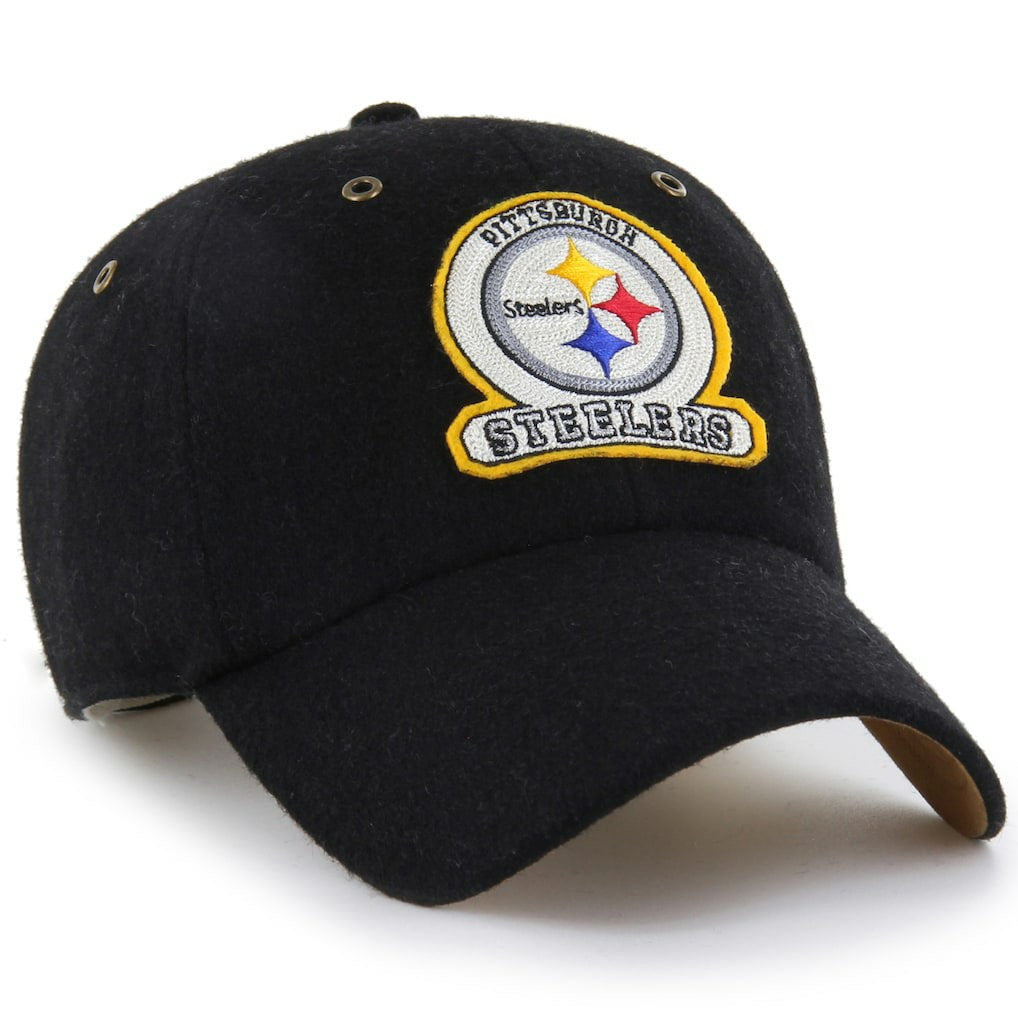 47 brand Pittsburgh Steelers Stoney Clover Lane x '47 Unisex Field Goal Clean Up Adjustable Hat Black