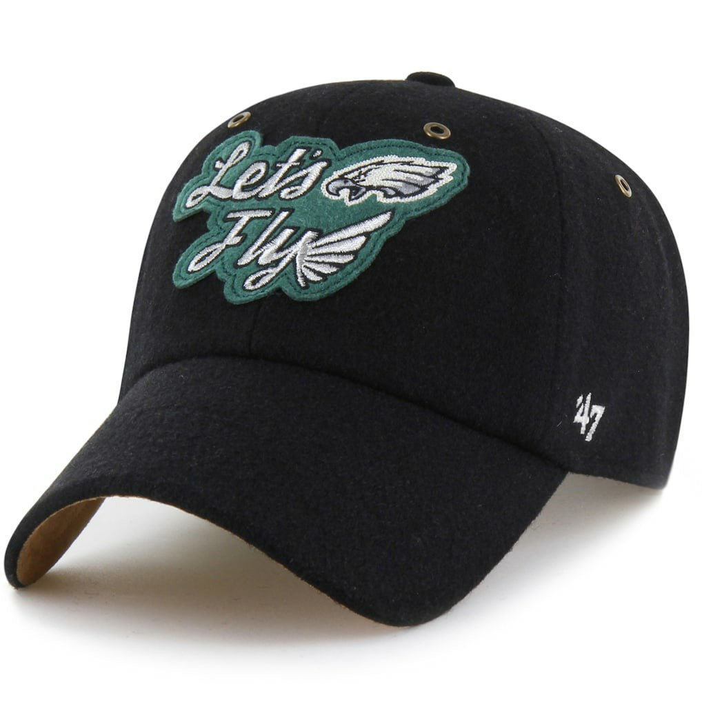 47 brand Philadelphia Eagles Stoney Clover Lane x '47 Unisex Field Goal Clean Up Adjustable Hat Black