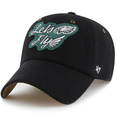 47 brand Philadelphia Eagles Stoney Clover Lane x '47 Unisex Field Goal Clean Up Adjustable Hat Black