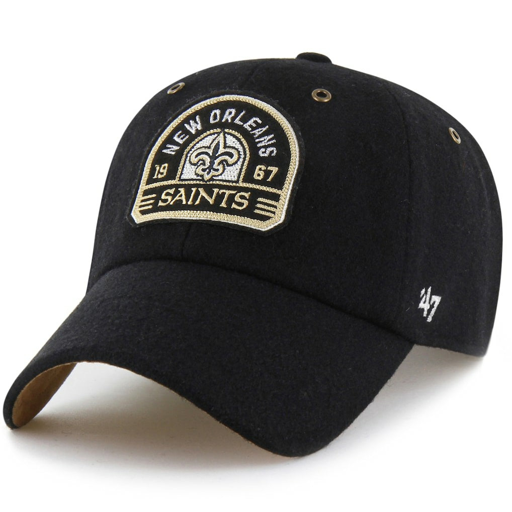 47 brand New Orleans Saints Stoney Clover Lane x '47 Unisex Field Goal Clean Up Adjustable Hat Black