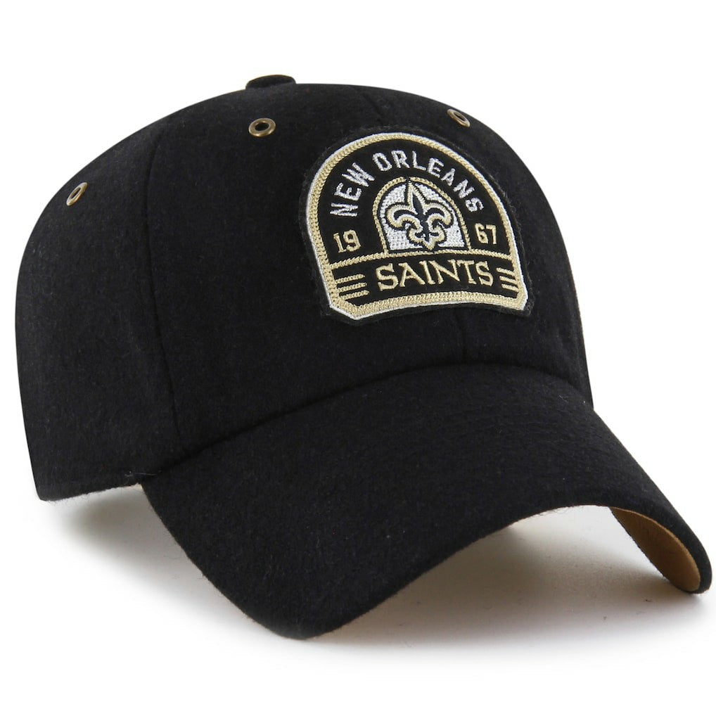 47 brand New Orleans Saints Stoney Clover Lane x '47 Unisex Field Goal Clean Up Adjustable Hat Black