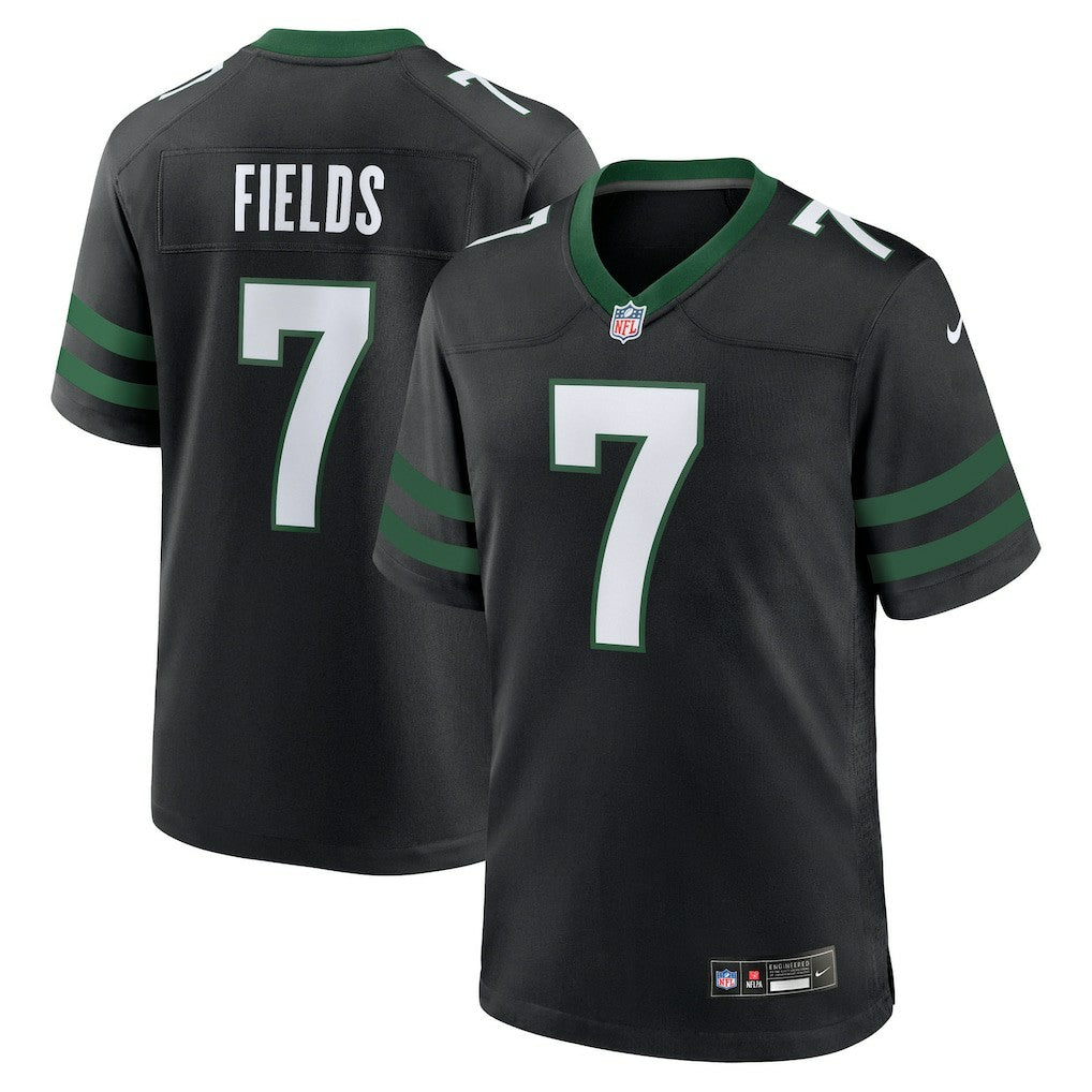 Nike Justin Fields New York Jets Game Jersey Stealth Black