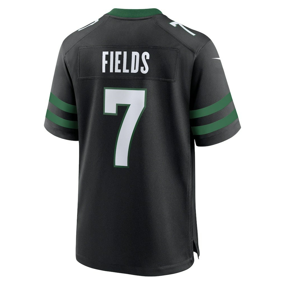 Nike Justin Fields New York Jets Game Jersey Stealth Black
