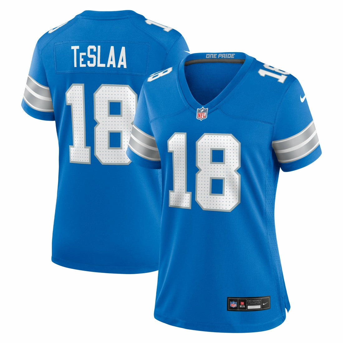 Nike Isaac TeSlaa Detroit Lions Women's Game Player Jersey Blue