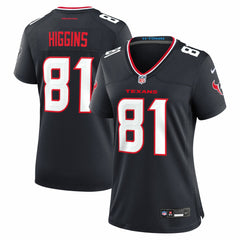 Nike Jayden Higgins Houston Texans Women's Game Jersey Navy