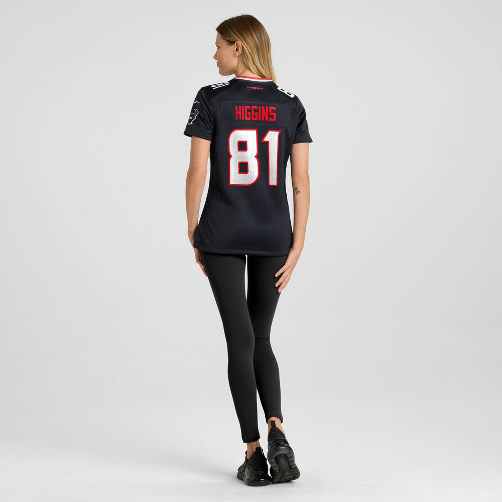 Nike Jayden Higgins Houston Texans Women's Game Jersey Navy