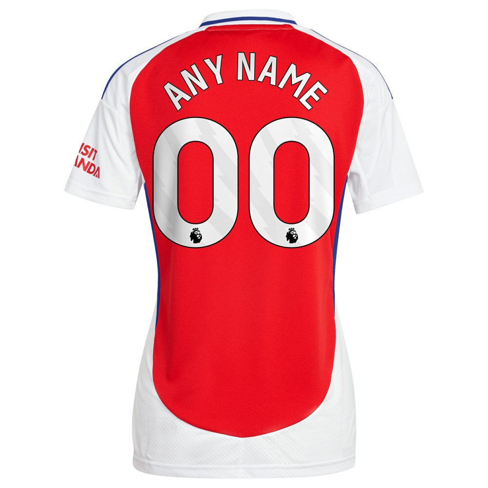 Arsenal Women's 2024/25 Home Replica Custom Jersey – Red - Adidas
