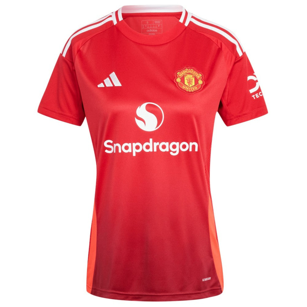 Manchester United Women's 2024/25 Home Replica Custom Jersey Red - Adidas cheap