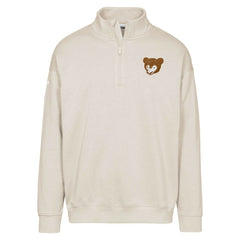 Chicago Cubs Levelwear Murray Core Logo Quarter-Zip Pullover Top - Khaki - MLB Online