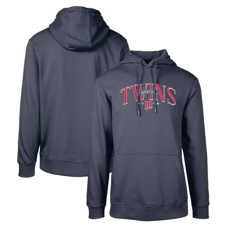 Minnesota Twins Levelwear Cooperstown Collection Podium Retro Spellout Pullover Hoodie - Navy - MLB on Sale