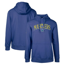Seattle Mariners Levelwear Cooperstown Collection Podium Retro Spellout Pullover Hoodie - Royal - MLB Discount