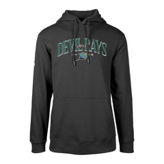 Tampa Bay Rays Levelwear Cooperstown Collection Podium Retro Spellout Pullover Hoodie - Black - MLB Lifestyle