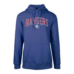 Texas Rangers Levelwear Cooperstown Collection Podium Retro Spellout Pullover Hoodie - Royal - MLB Sale