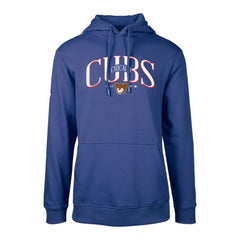 Chicago Cubs Levelwear Cooperstown Collection Podium Retro Spellout Pullover Hoodie - Royal - MLB Discount