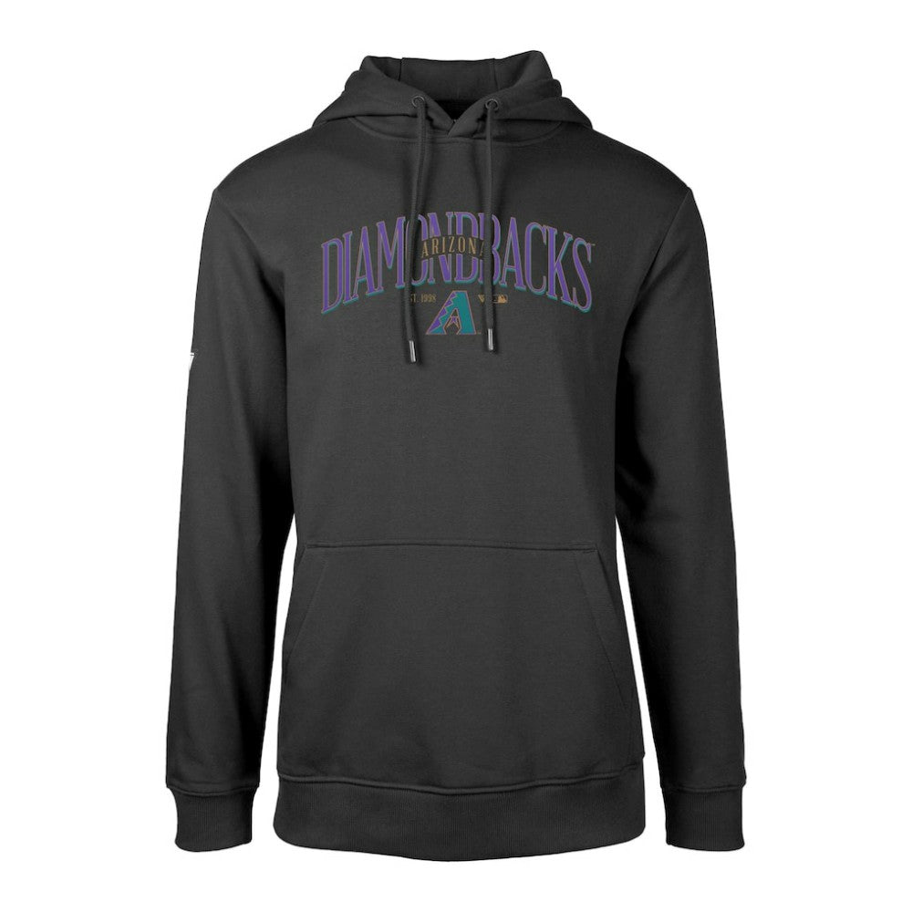 Arizona Diamondbacks Levelwear Cooperstown Collection Podium Retro Spellout Pullover Hoodie - Black - MLB on Sale