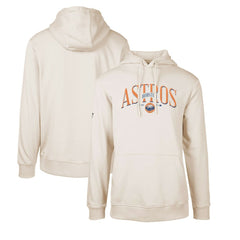 Houston Astros Levelwear Cooperstown Collection Podium Retro Spellout Pullover Hoodie - Khaki - MLB Lifestyle