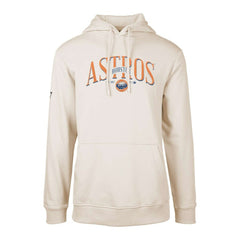 Houston Astros Levelwear Cooperstown Collection Podium Retro Spellout Pullover Hoodie - Khaki - MLB Lifestyle