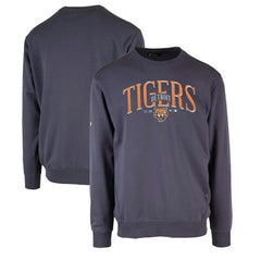 Detroit Tigers Levelwear Zane Cooperstown Collection Retro Spellout Pullover Sweatshirt - Navy - MLB Online