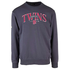 Minnesota Twins Levelwear Zane Cooperstown Collection Retro Spellout Pullover Sweatshirt - Navy - MLB Sale