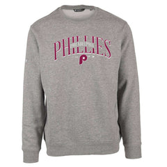 Philadelphia Phillies Levelwear Zane Cooperstown Collection Retro Spellout Pullover Sweatshirt - Gray - MLB Online