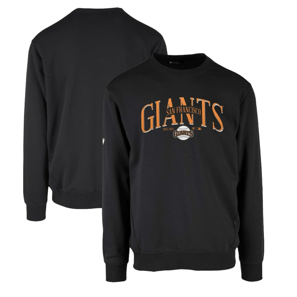 San Francisco Giants Levelwear Zane Cooperstown Collection Retro Spellout Pullover Sweatshirt - Black - MLB on Sale