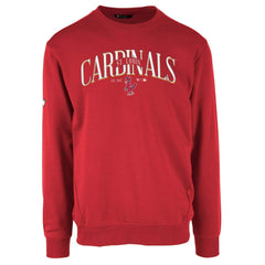 St. Louis Cardinals Levelwear Zane Cooperstown Collection Retro Spellout Pullover Sweatshirt - Red - MLB Lifestyle