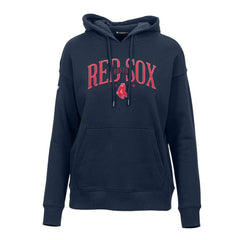 Boston Red Sox Levelwear Women's Adorn Cooperstown Collection Retro Spellout Pullover Hoodie - Navy - MLB Discount