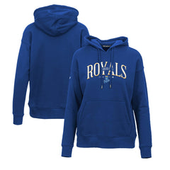 Kansas City Royals Levelwear Women's Adorn Cooperstown Collection Retro Spellout Pullover Hoodie - Royal - MLB Sale