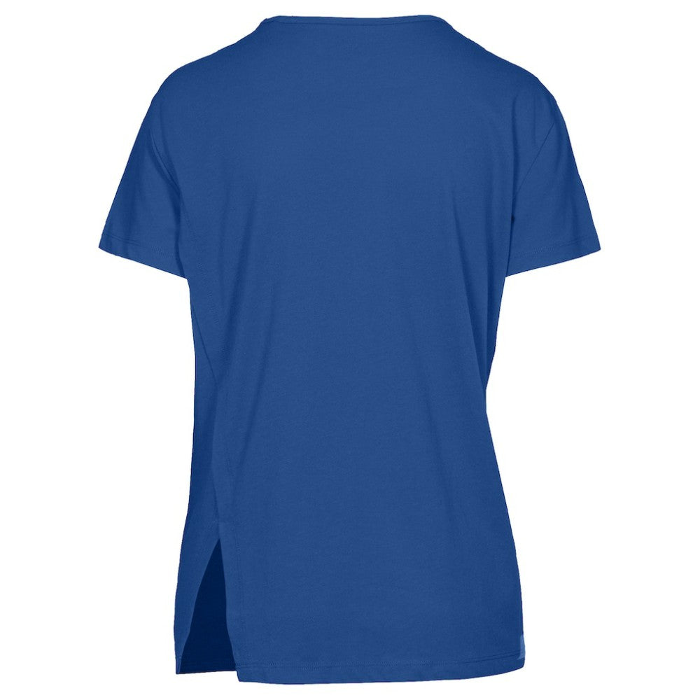 Texas Rangers Levelwear Women's Influx Cooperstown Core Logo T-Shirt - Royal - MLB on Sale