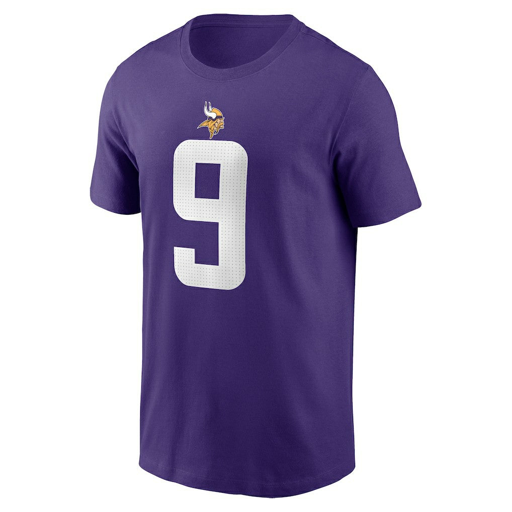 Nike J.J. McCarthy Minnesota Vikings Name & Number T-Shirt Purple