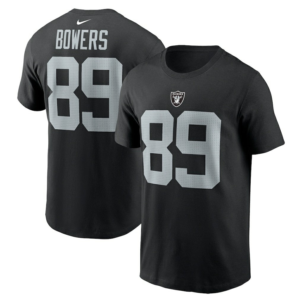 Nike Brock Bowers Las Vegas Raiders Name & Number T-Shirt Black