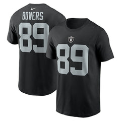 Nike Brock Bowers Las Vegas Raiders Name & Number T-Shirt Black