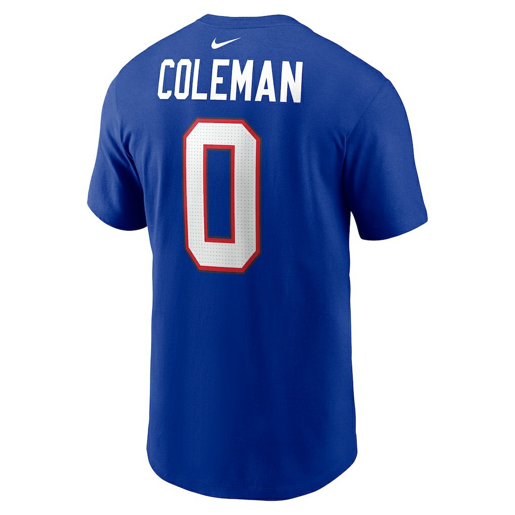 Nike Keon Coleman Buffalo Bills Name & Number T-Shirt Royal