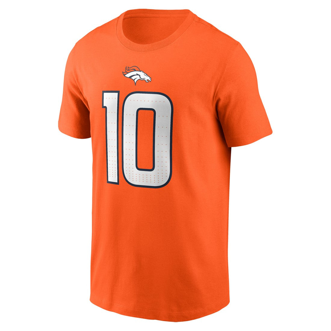 Nike Bo Nix Denver Broncos Name & Number T-Shirt Orange