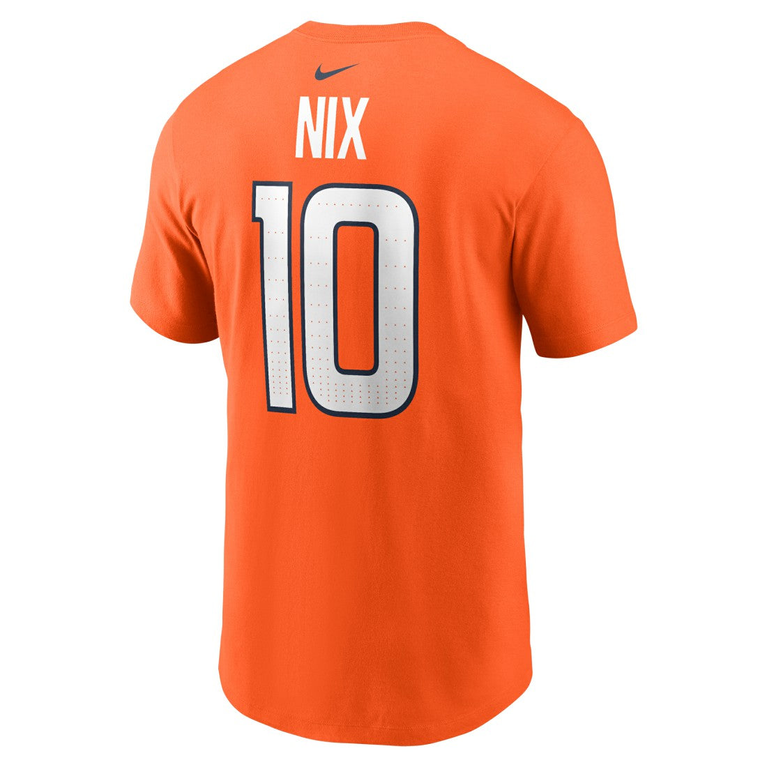 Nike Bo Nix Denver Broncos Name & Number T-Shirt Orange
