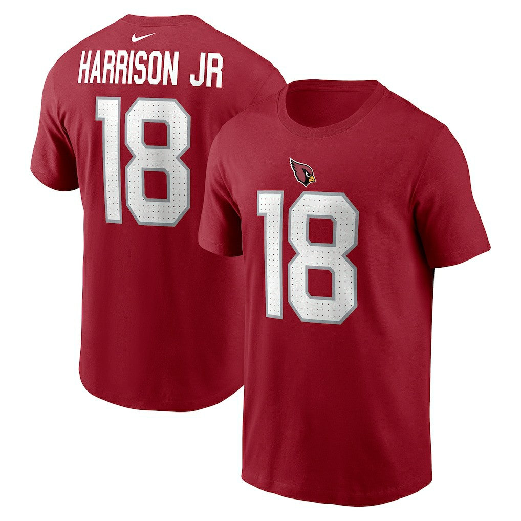 Nike Marvin Harrison Jr. Arizona Cardinals Name & Number T-Shirt Cardinal