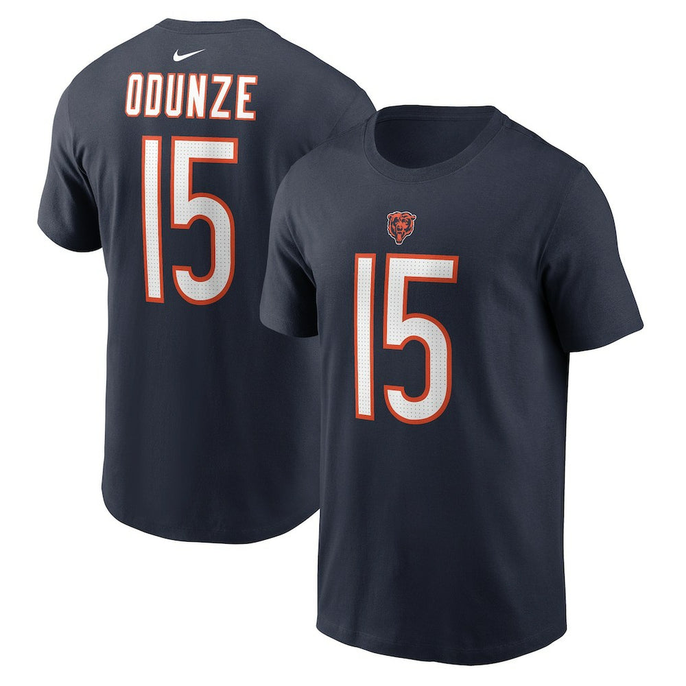 Nike Rome Odunze Chicago Bears Name & Number T-Shirt Navy