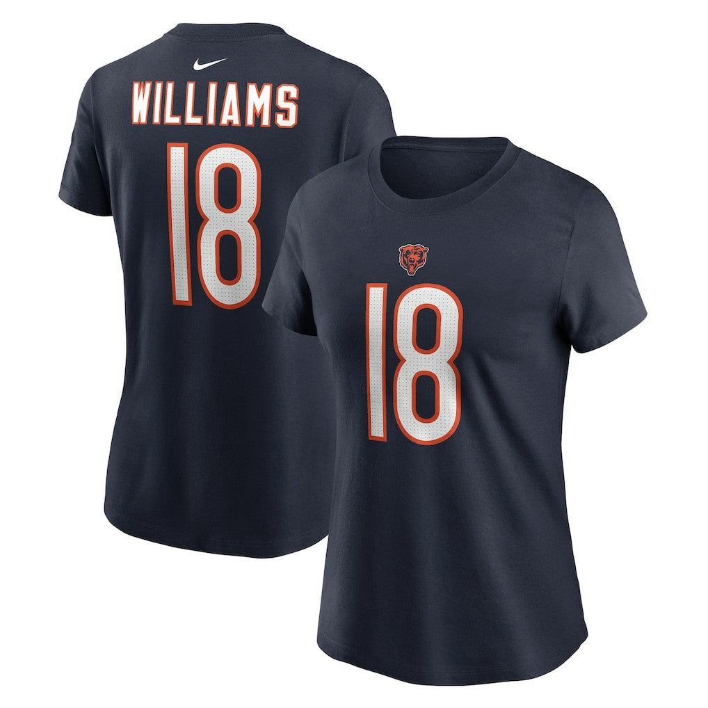 Nike Caleb Williams Chicago Bears Women's Name & Number T-Shirt Navy