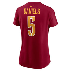 Nike Jayden Daniels Washington Commanders Women's Name & Number T-Shirt Burgundy